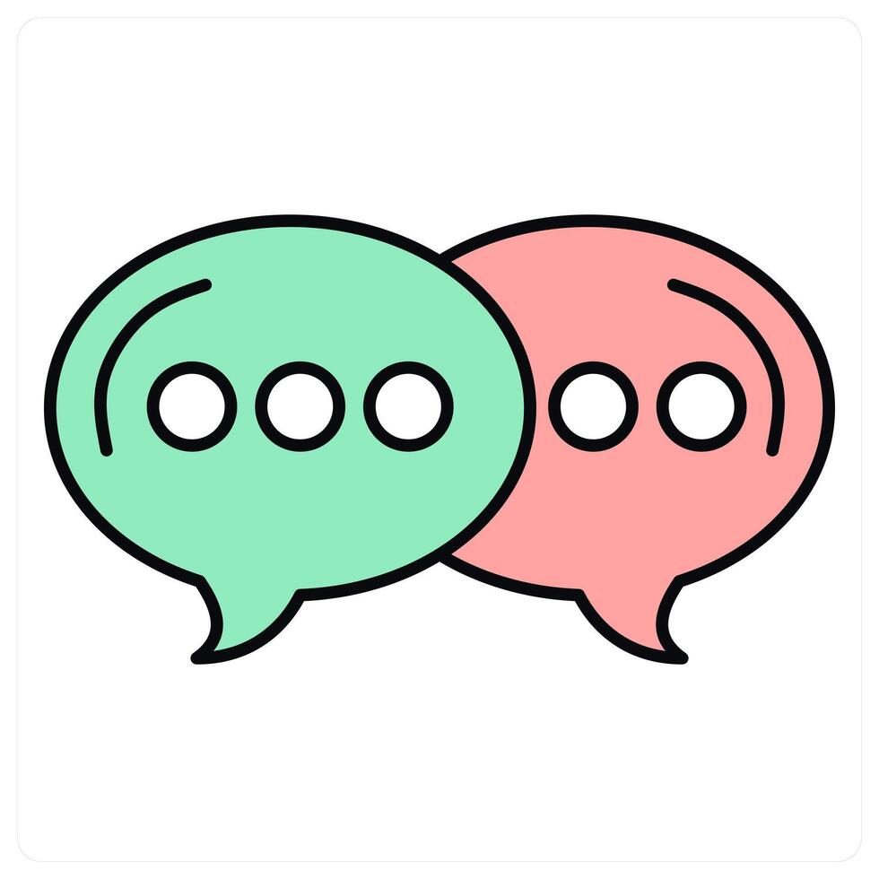 Message and chat icon concept vector