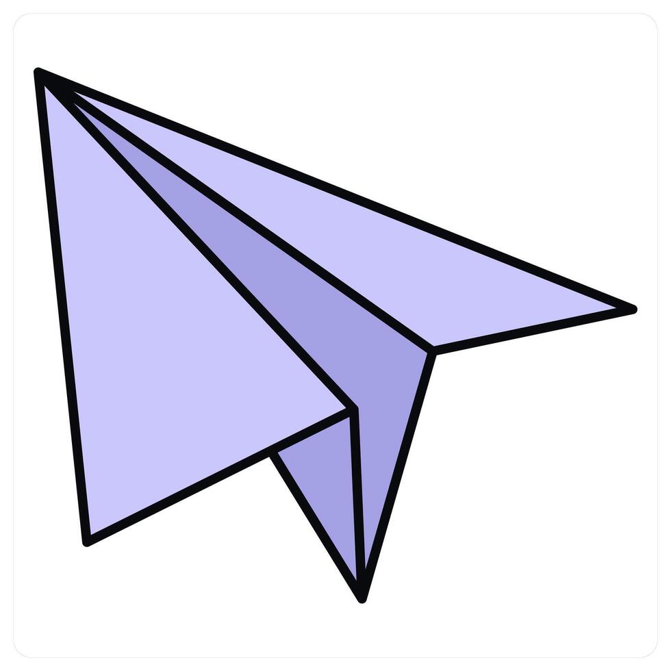 Paper Plane and send icon concept vector