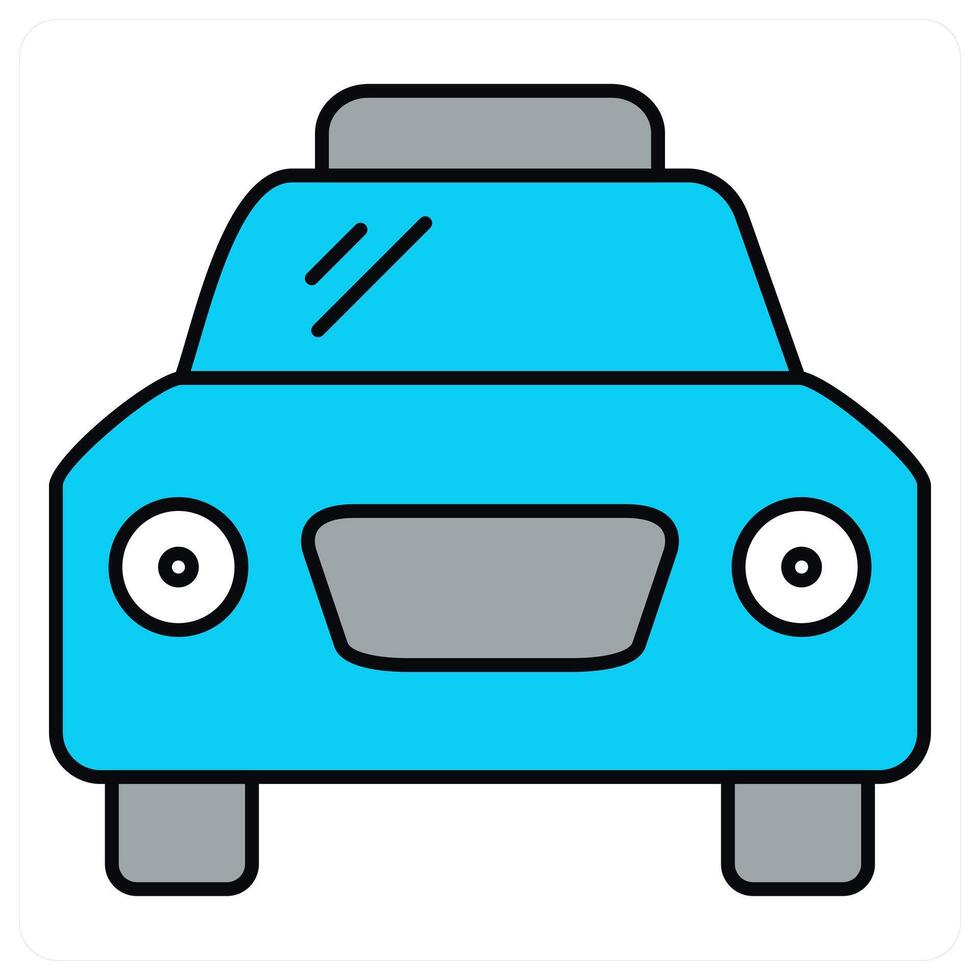 Taxi and car icon concept vector