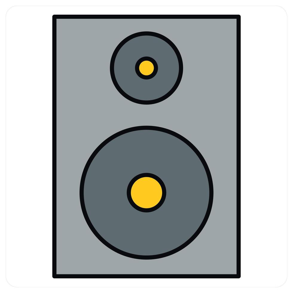 Speaker and sound icon concept vector