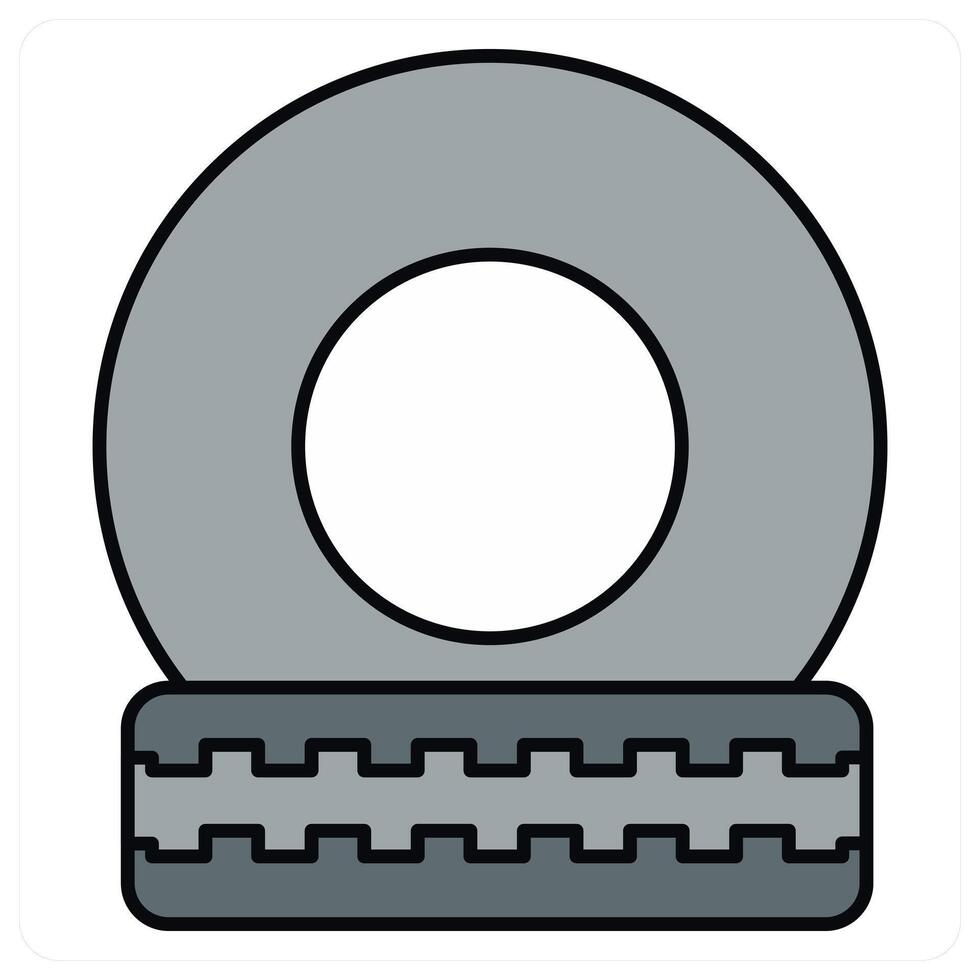 Wheel and setting icon concept vector