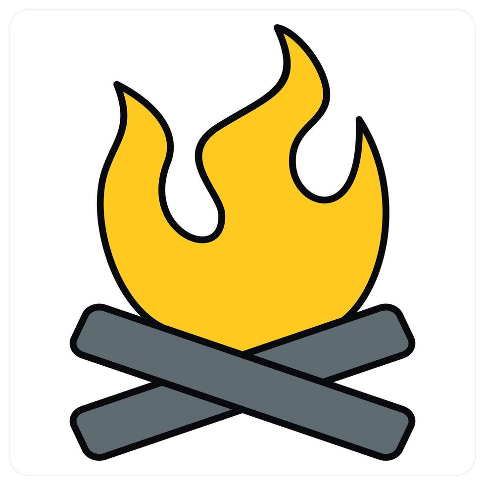 Bonfire and holidays icon concept vector