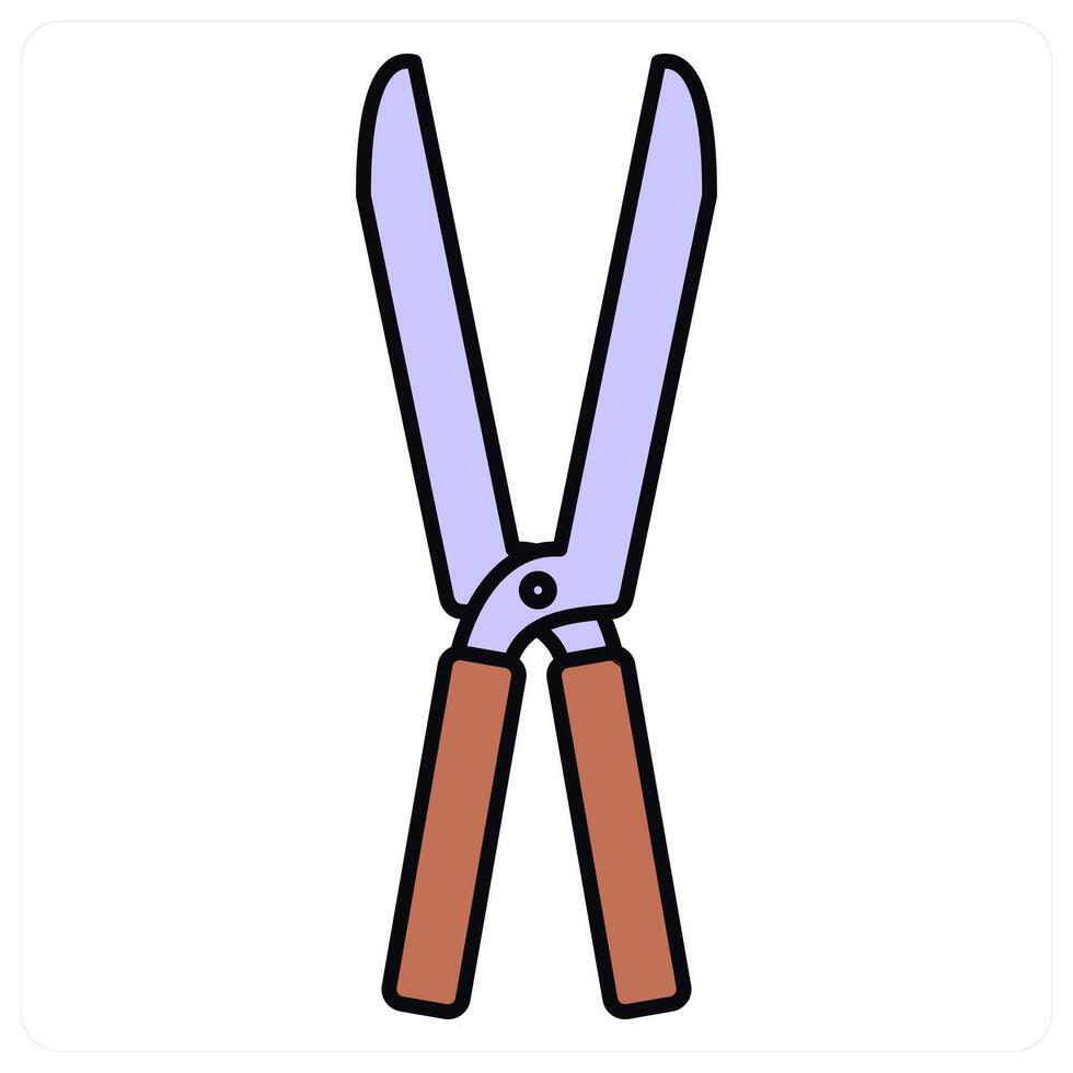Gardening Scissor and tool icon concept vector