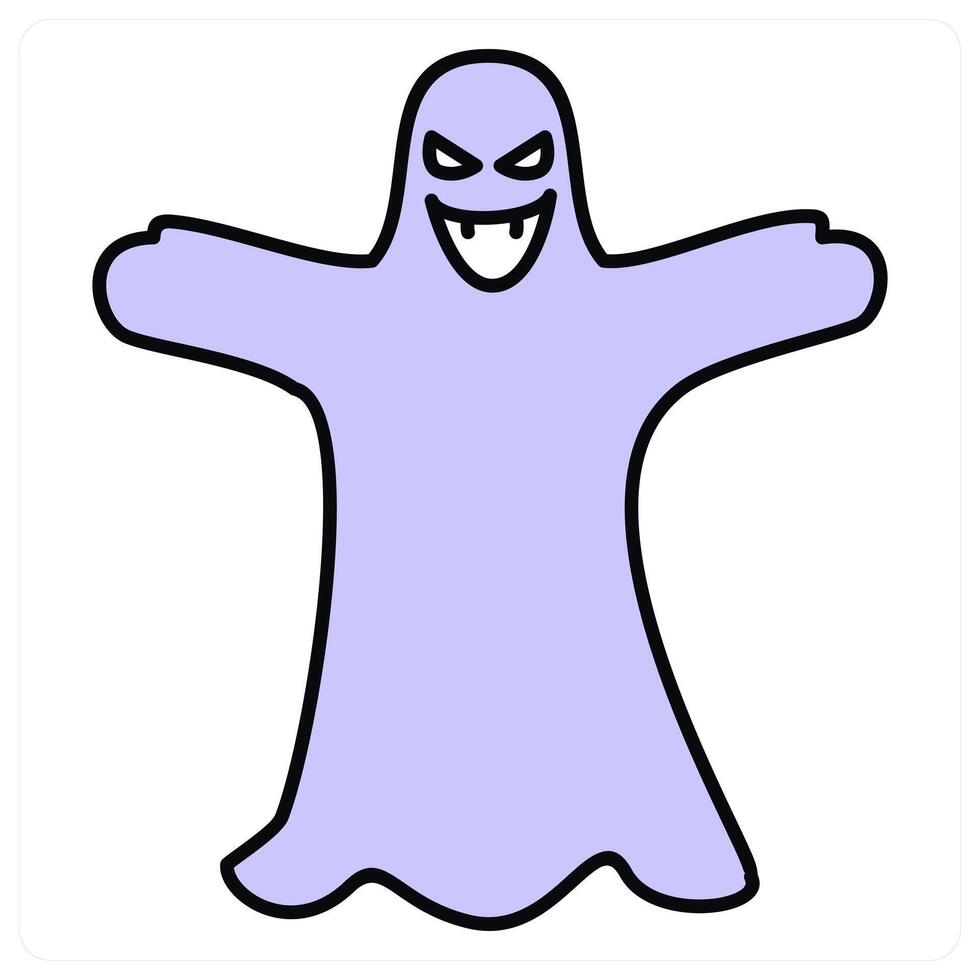 Halloween Ghost and spooky icon concept vector