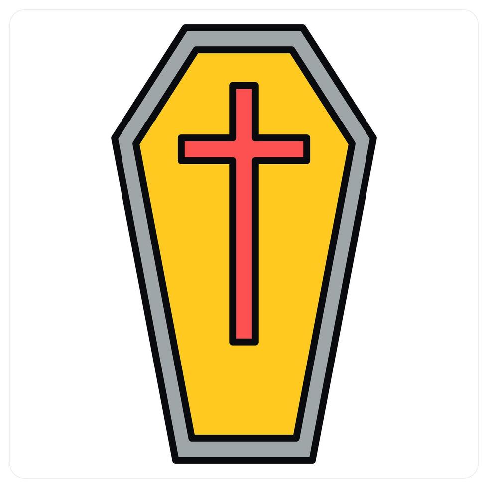 Grave and death icon concept vector