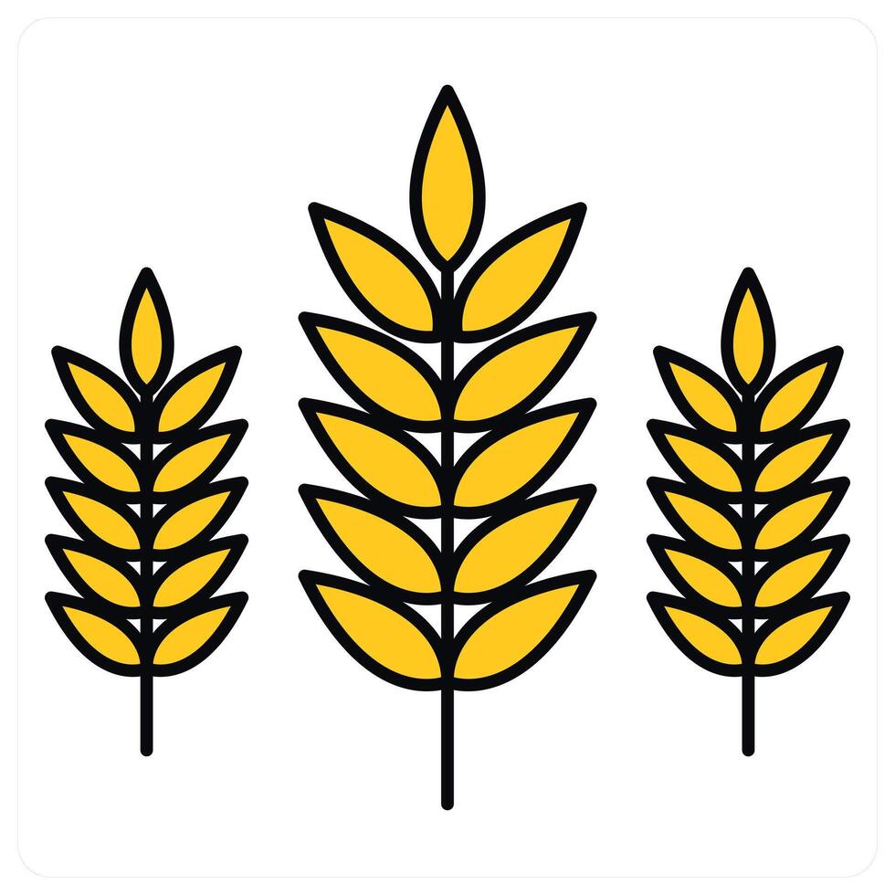 Wheat and crop icon concept vector