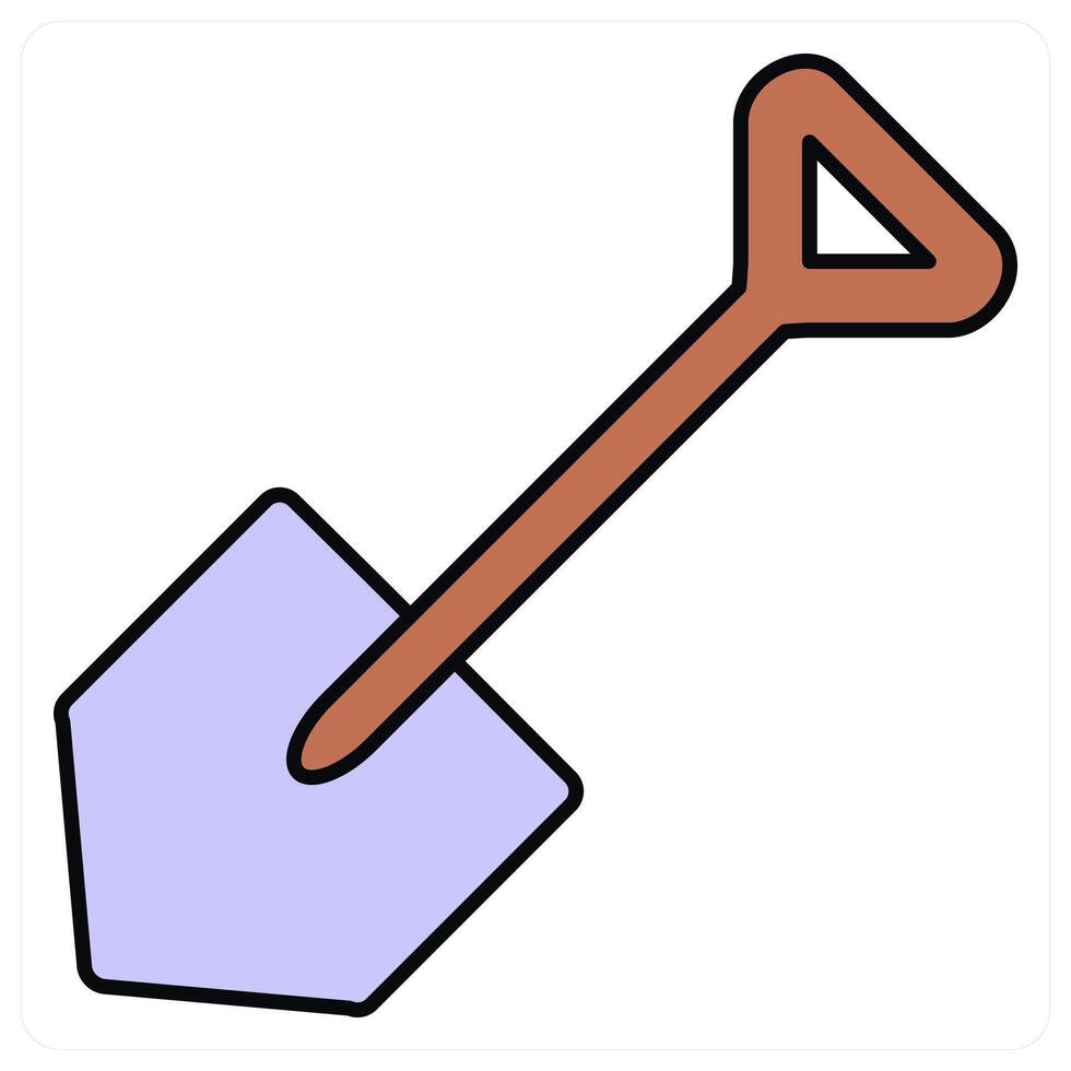Garden Spade and spade icon concept vector