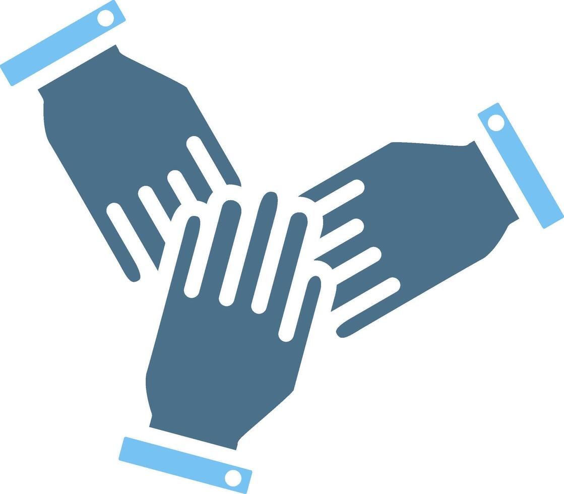 Patnership Line Two Colour Icon Design vector