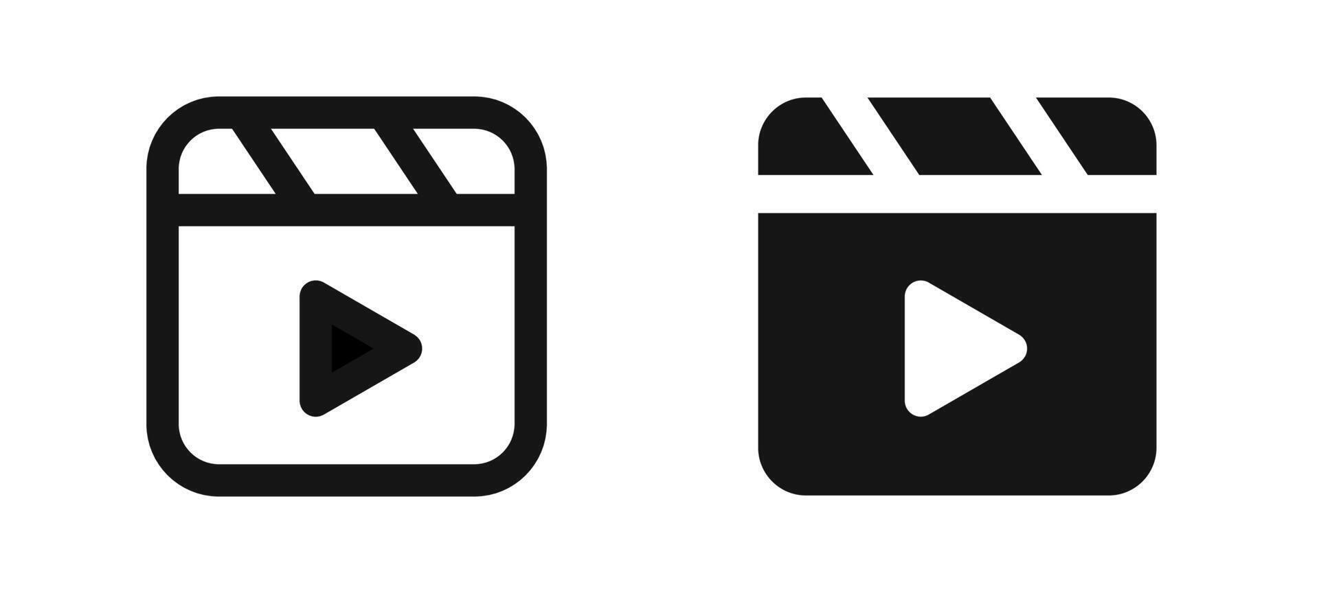 icons. Play buttons. Media player icons. Shorts . EPS 10 vector