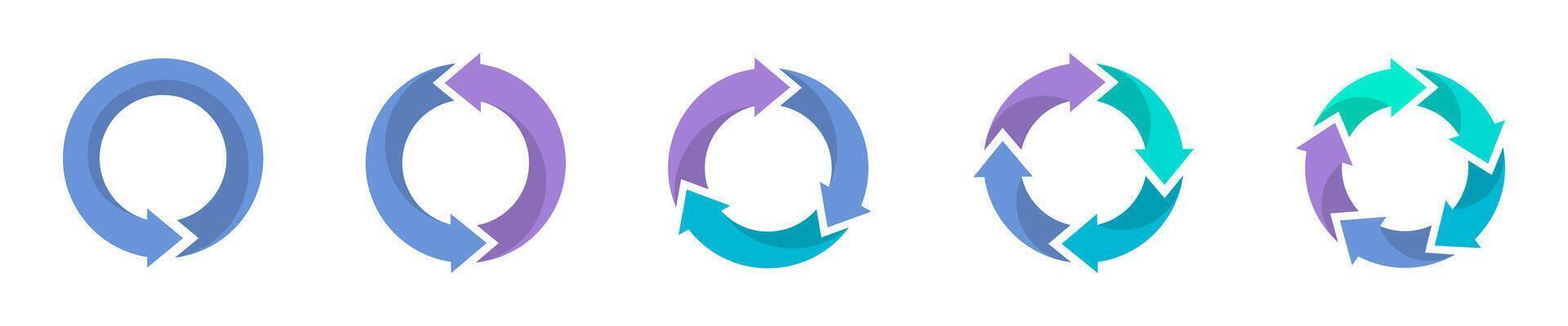 Infographics arrows set. Business infographics arrows. Step concept icons. EPS 10 vector