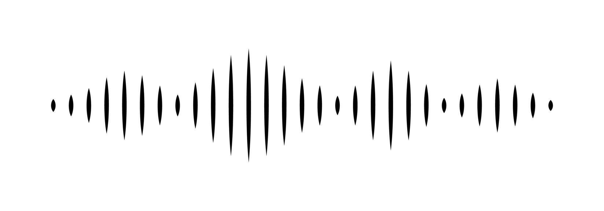 Black soundwave equalizer isolated on white background. graphic illustration. EPS 10 vector