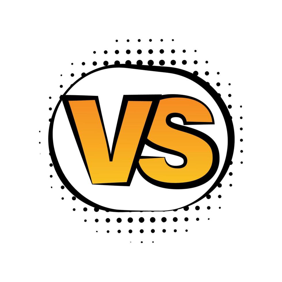 Versus battle logo design template. Versus icon. VS letters for sports, fight, competition, battle, match, game. EPS 10 vector