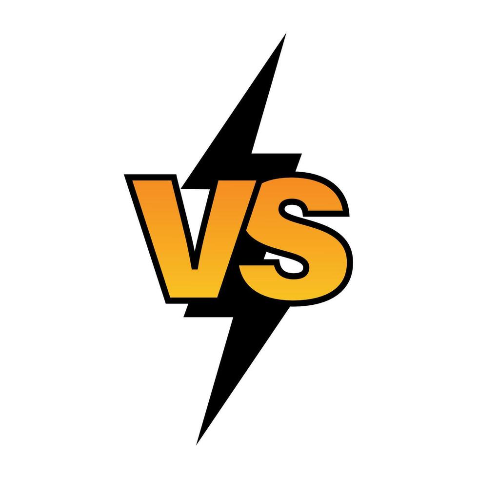 Versus icon. Versus battle logo design template. VS letters for sports, fight, competition, battle, match, game. EPS 10 vector