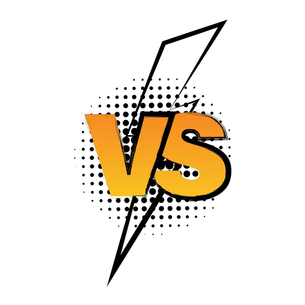 Versus icon. Versus battle logo design template. VS letters for sports, fight, competition, battle, match, game. EPS 10 vector