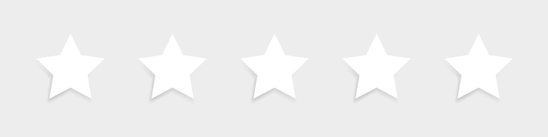 Rating stars. Customer review. Five stars rating icon. Customer evaluation feedback. Customer satisfaction level rating. graphic EPS 10 vector