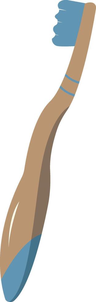 Toothbrush Illustration in Flat Design vector