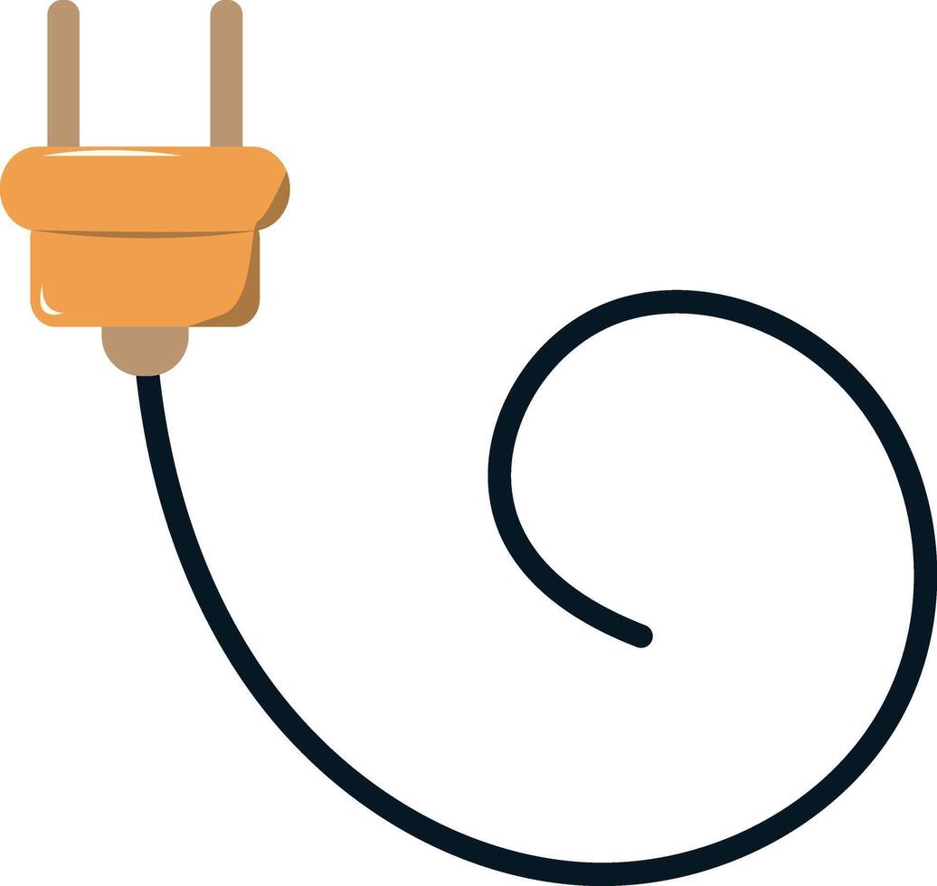 Switch and Cable Illustration vector