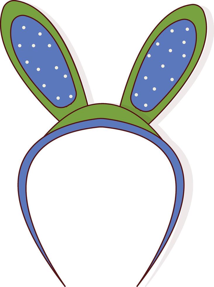 Easter Bunny Headband with Cute Design vector