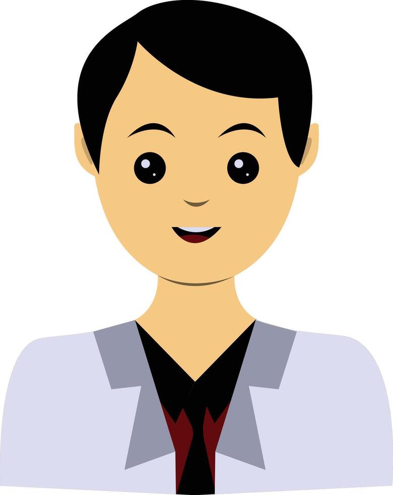 Illustration of Men Doctor with Uniform vector
