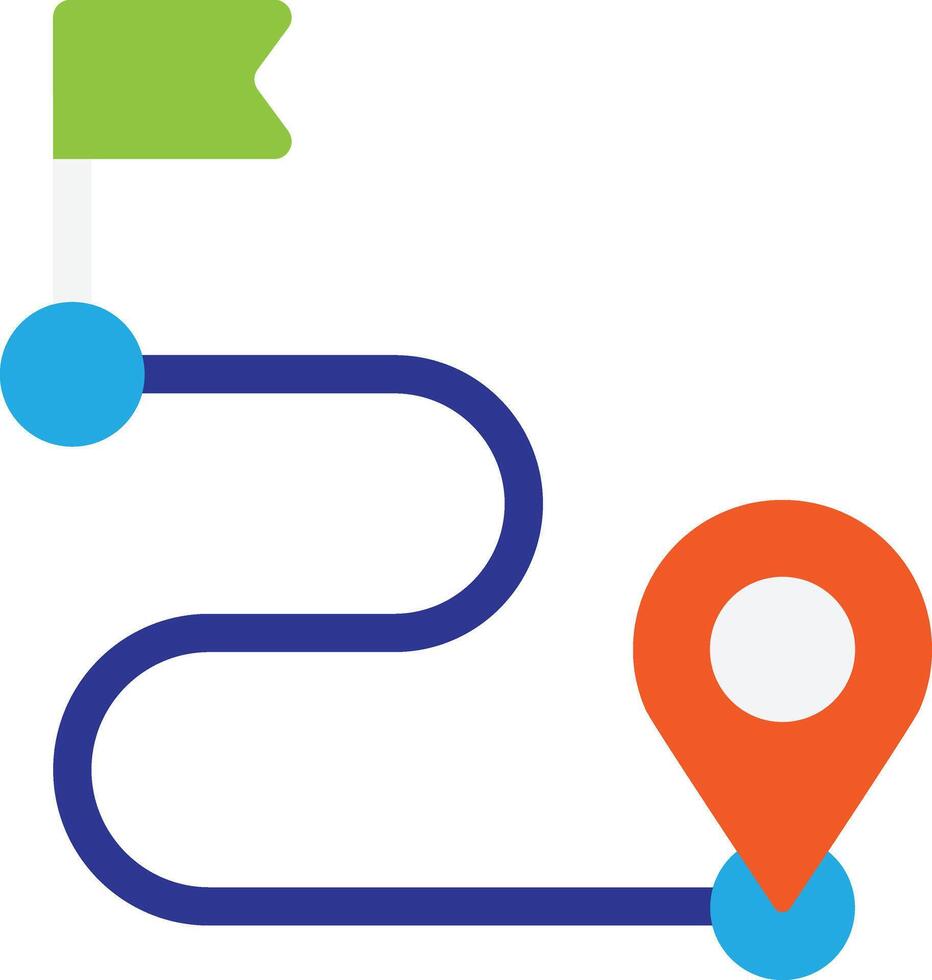 Route Location Map vector