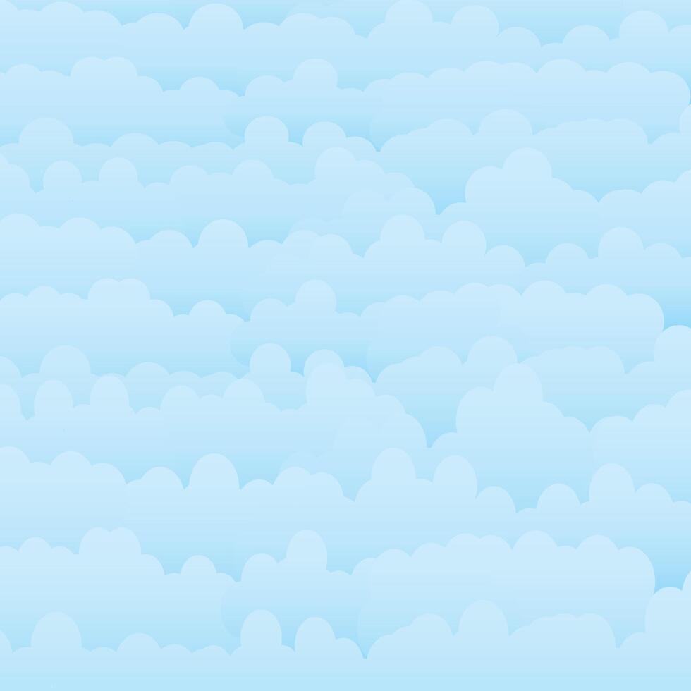 Blue sky and white clouds background. illustration. vector