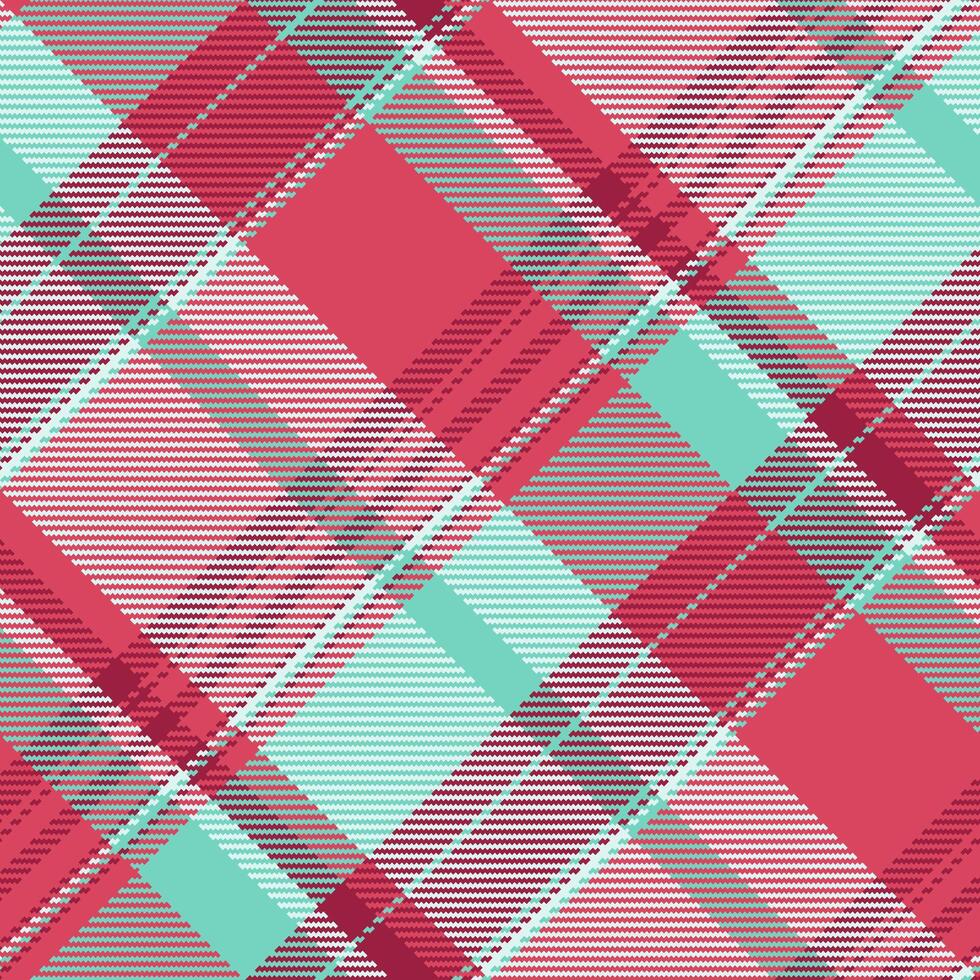 Yard seamless fabric , english background pattern tartan. Quilt plaid textile texture check in red and light colors. vector