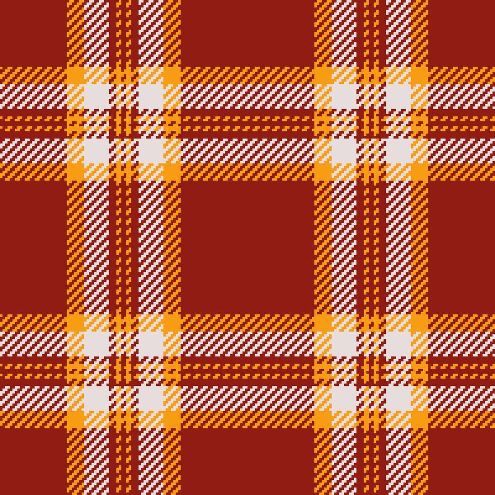 Loft seamless tartan background, checking fabric pattern . Japan check plaid textile texture in red and white colors. vector