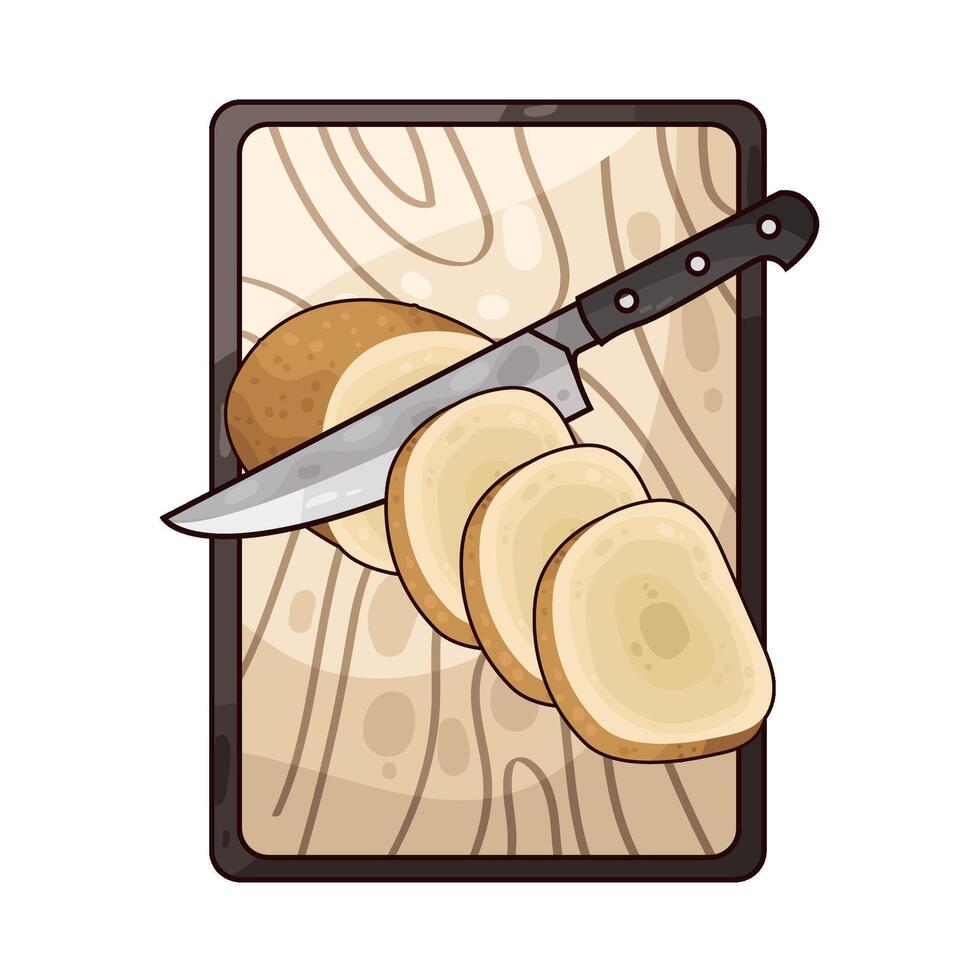 illustration of potato slices vector