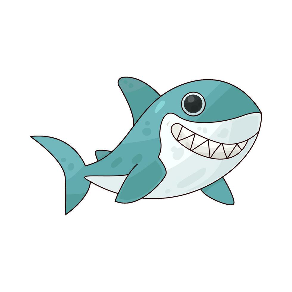 Illustration of shark vector