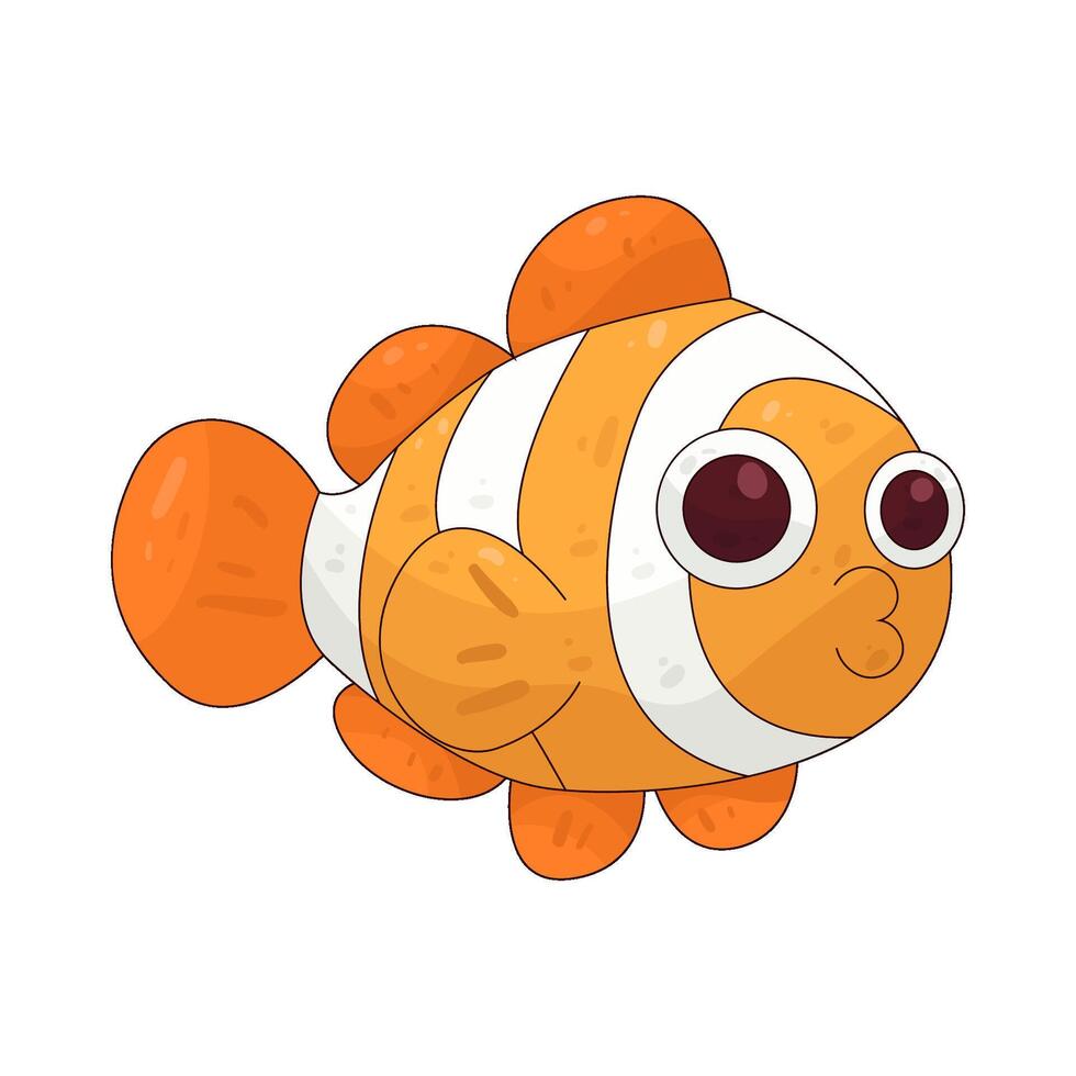 Illustration of clown fish vector
