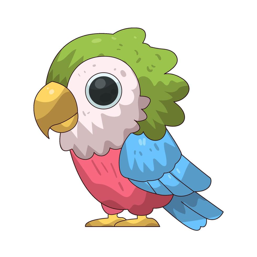 Illustration of parrot vector