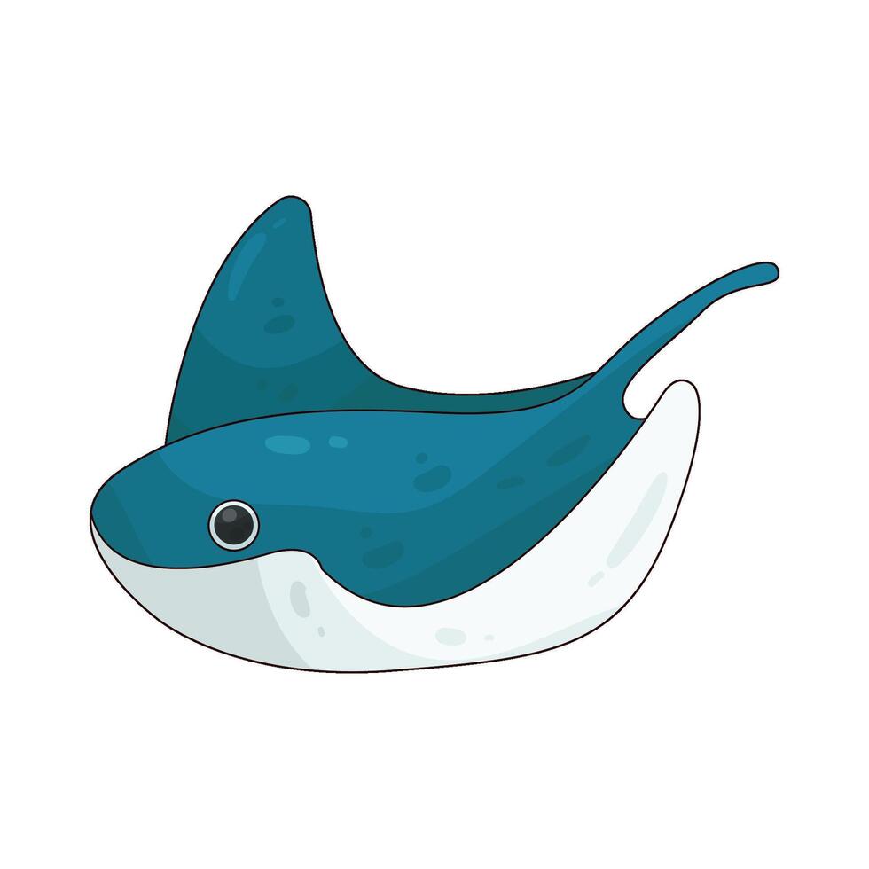 Illustration of stingray vector