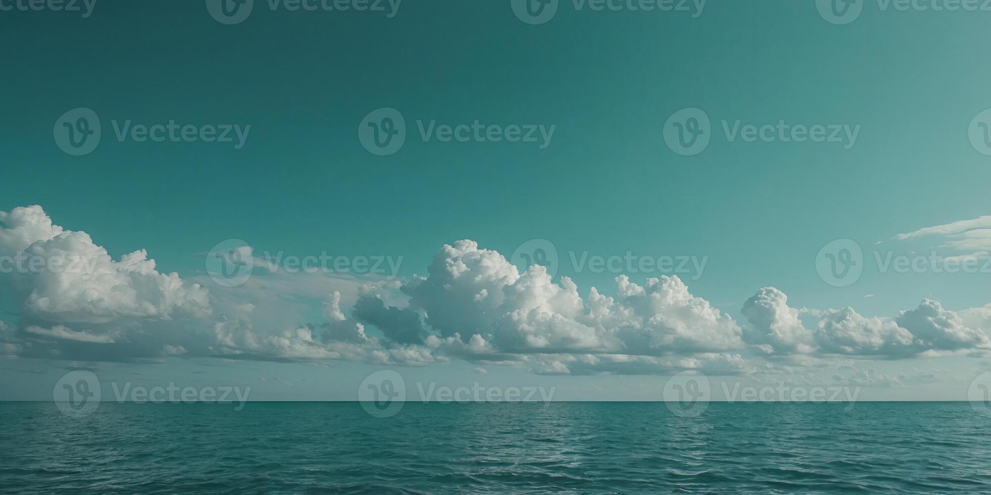 A solid sea green background that creates a serene and natural visual for highlighting products or objects in the foreground The cool sea green color adds a sense of calm and freshness,. . photo