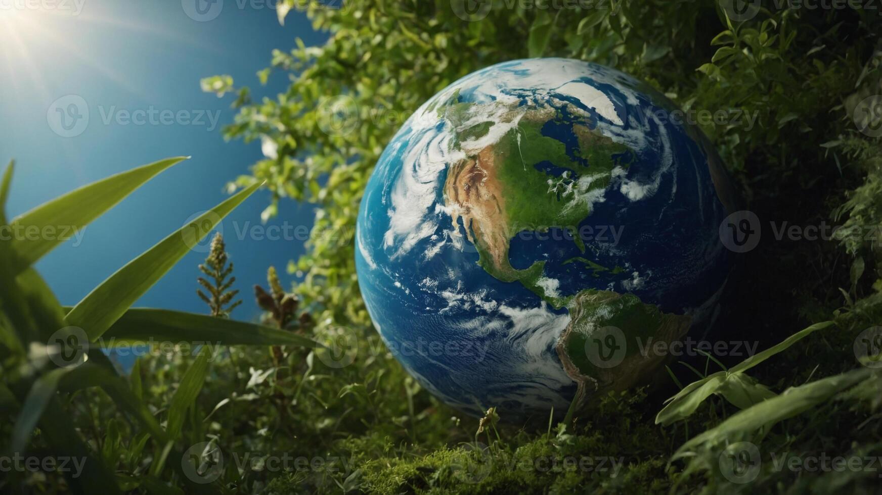 Earth Day background Earth Day, Ecology and Nature concepts. photo