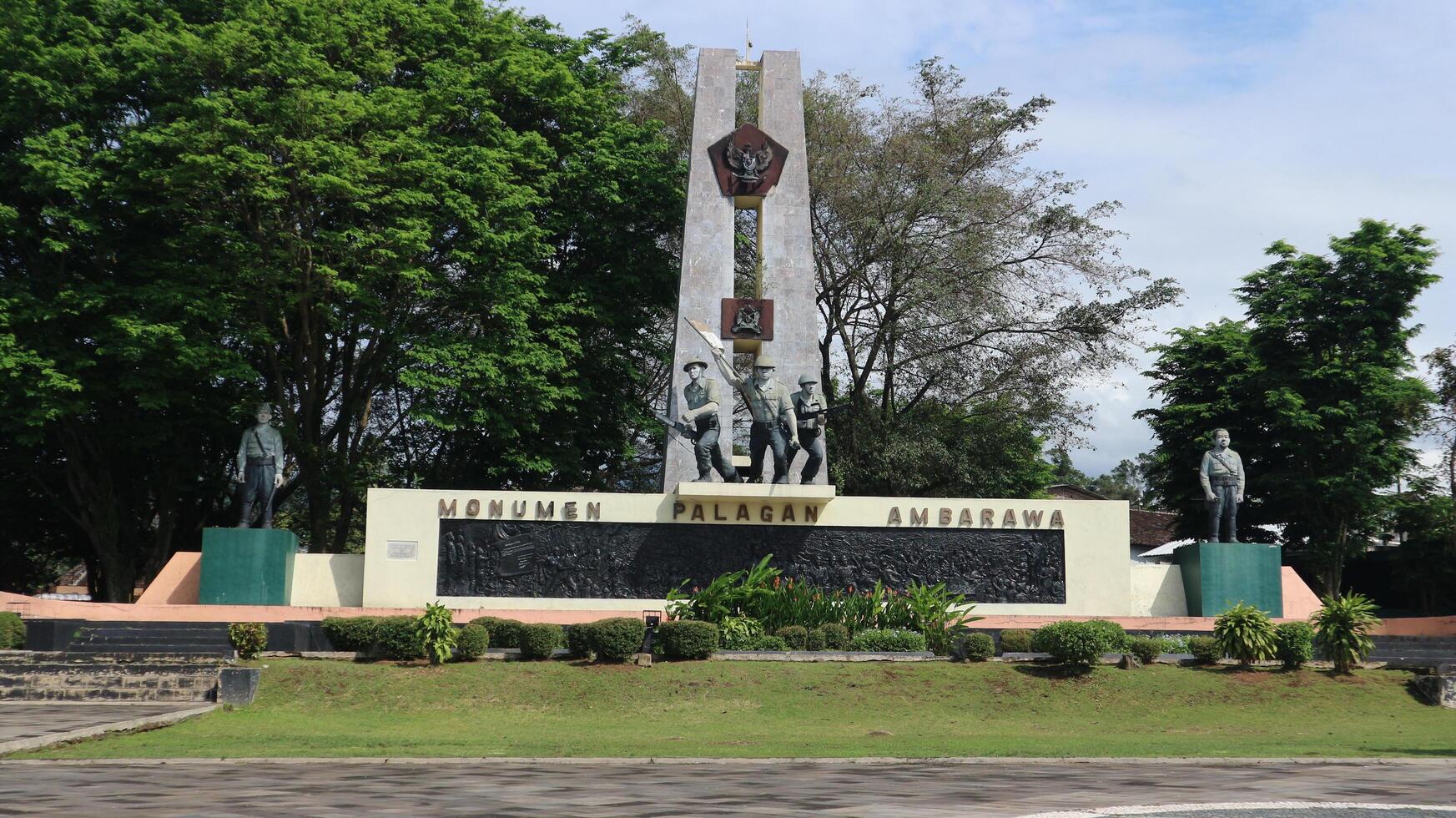 Semarang, 8 Okt - Photo of Palagan Ambarawa Monument on a sunny morning. The Palagan Ambarawa Monument is one of the tourist destinations in the city of Ambarawa.