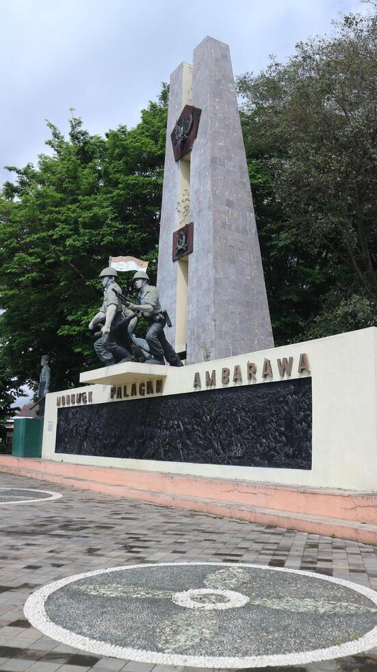 Semarang, 8 Okt - Photo of Palagan Ambarawa Monument on a sunny morning. The Palagan Ambarawa Monument is one of the tourist destinations in the city of Ambarawa.