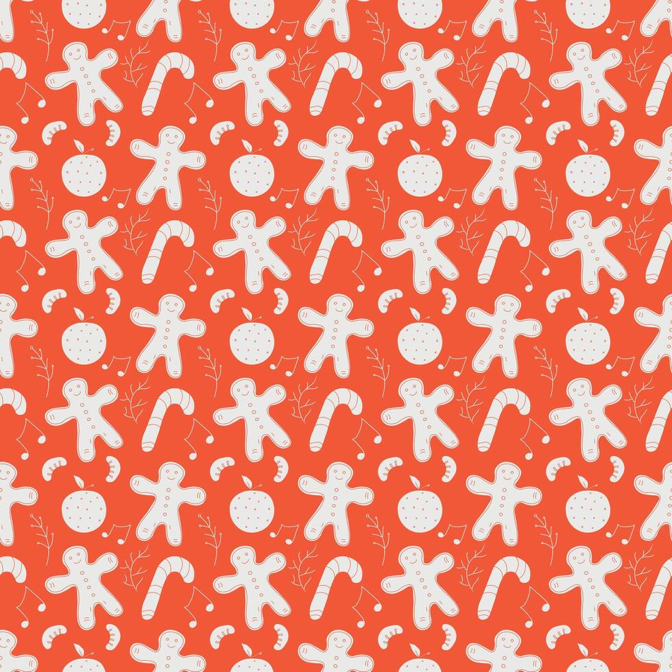 Seamless christmas pattern. New year background vector
