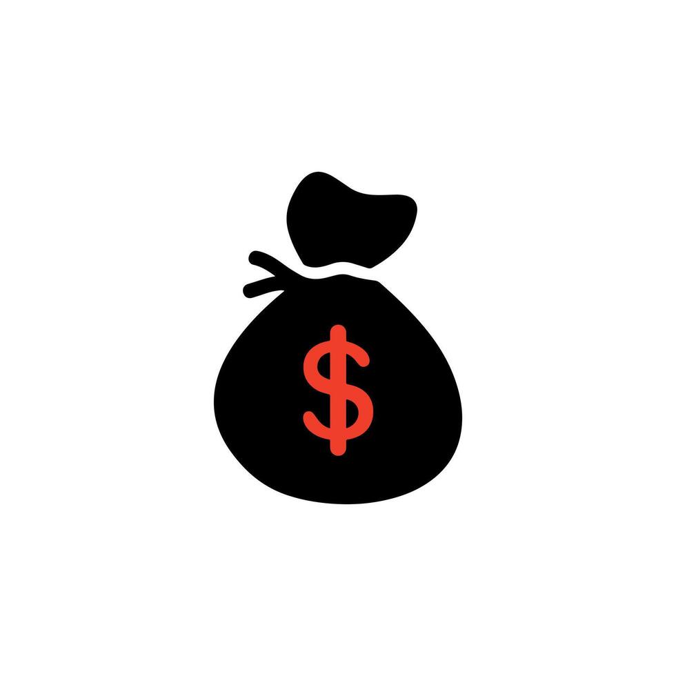 modern icon representing financial investment or cost management. It features an open hand holding a gear, which has a dollar sign in the center. vector