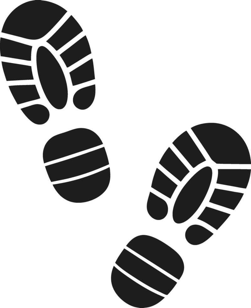 Footprint Silhouette Illustration vector