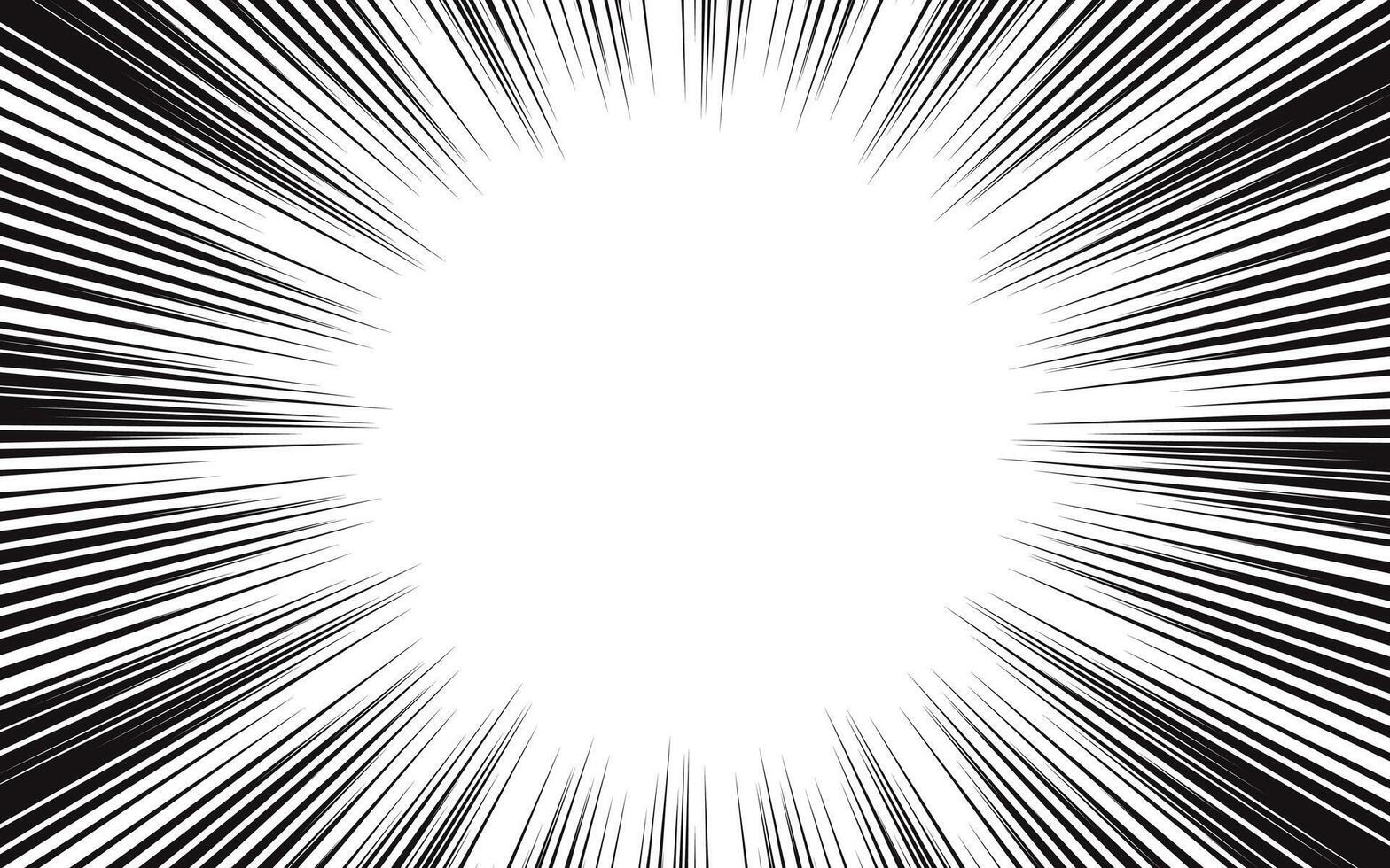 Comic book action lines. vector