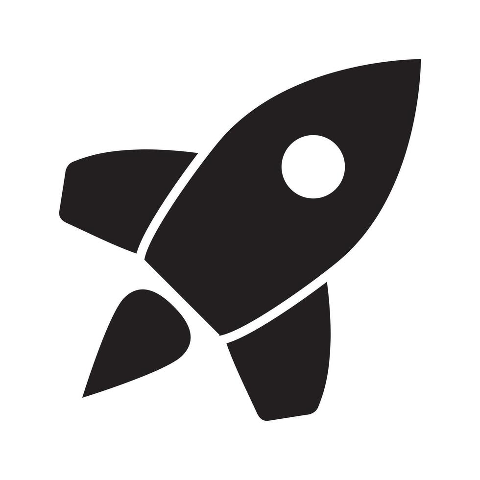 Rocket icon. Flying rocket icon. vector
