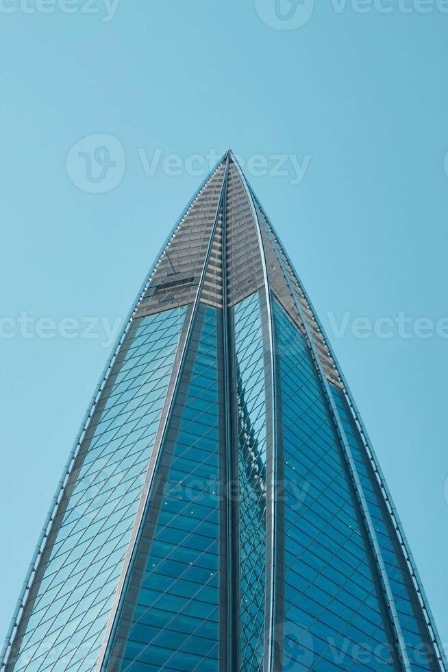 Explore the Stunning Architectural Wonders from a Unique Skyscraper Viewpoint Perspective photo