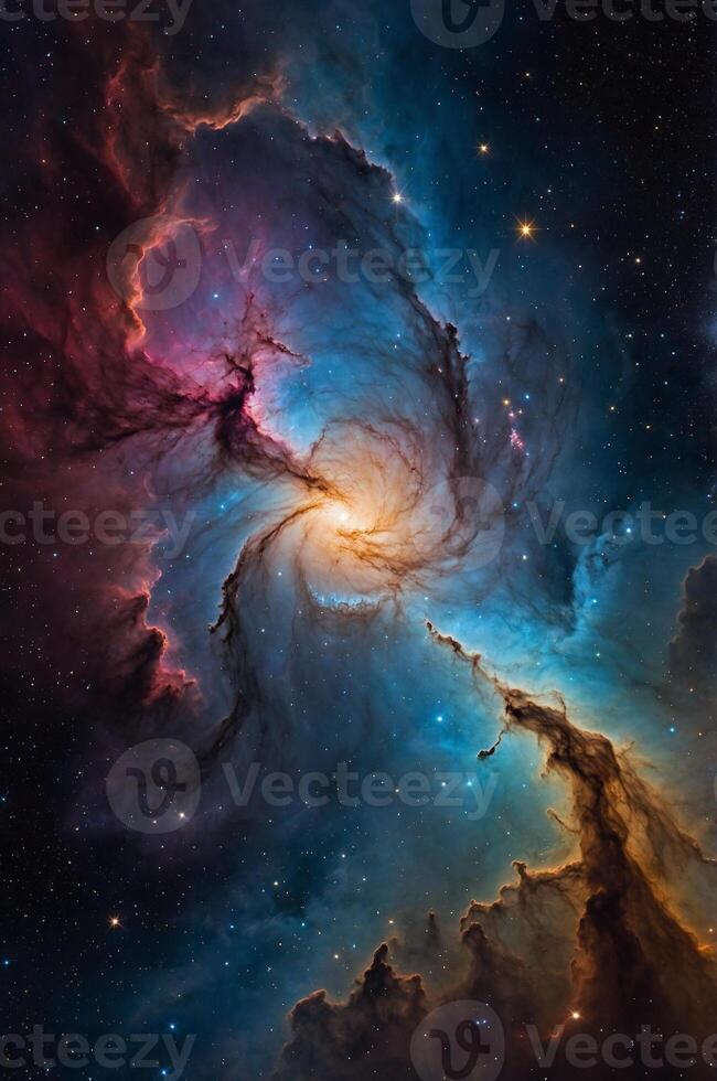 The orion nebula, a nebula in the constellation of orion photo