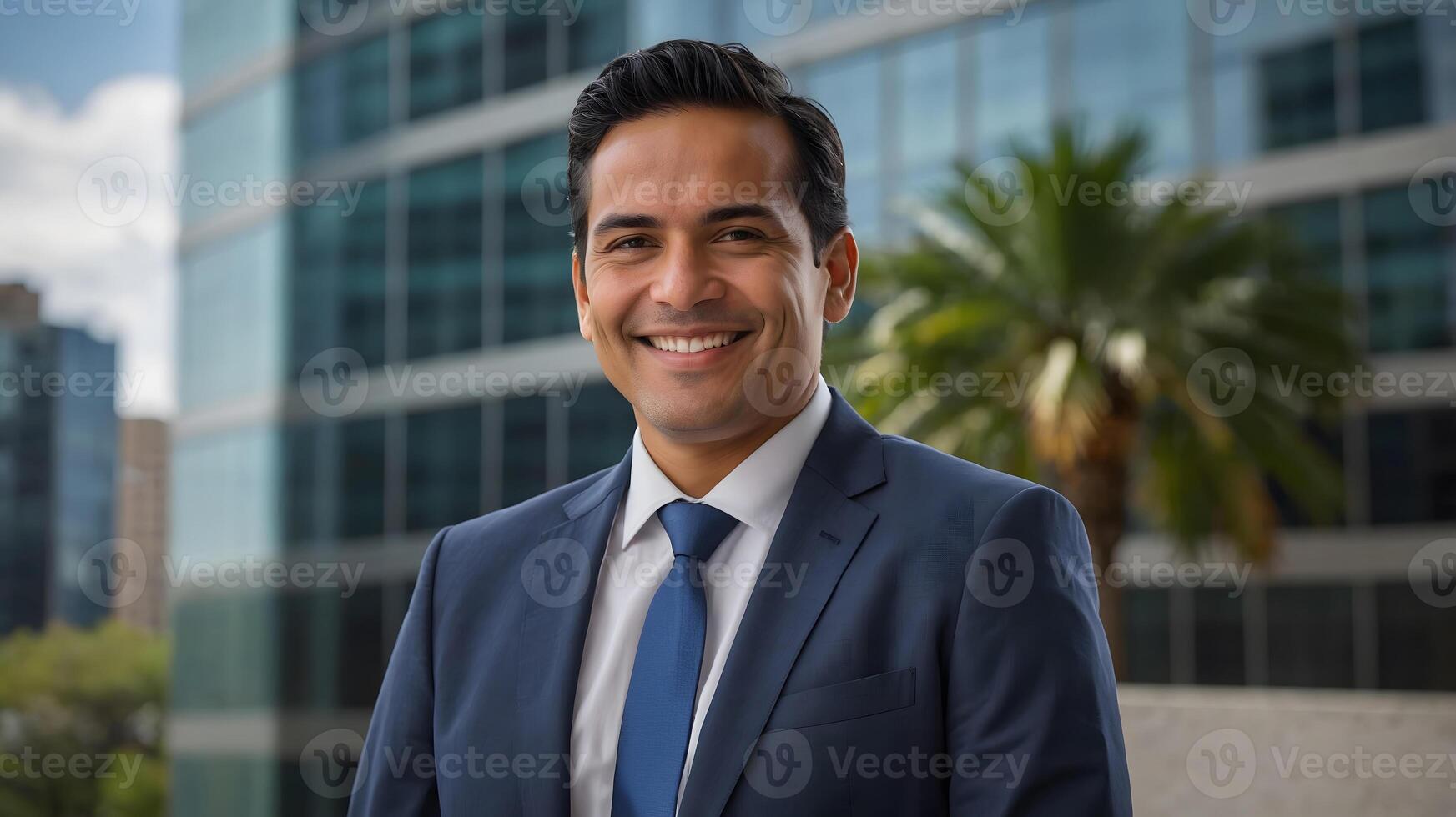 A man in a suit and tie smiles for the camera photo