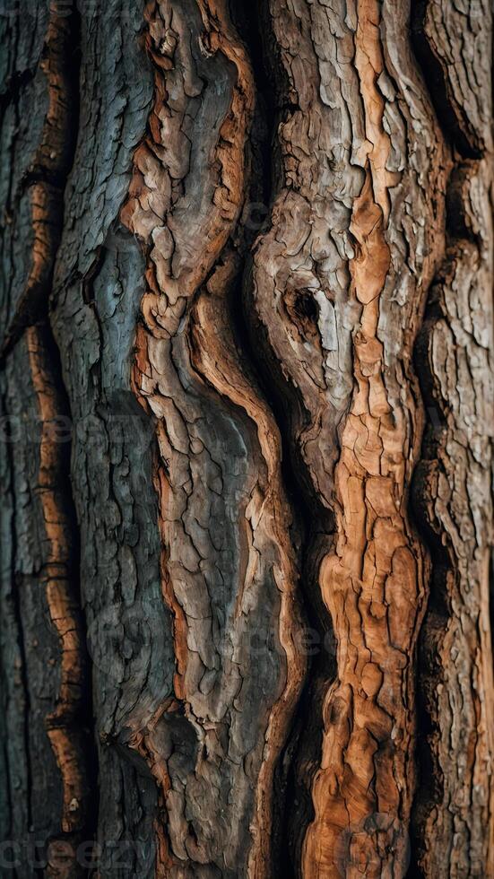 Close up of bark of a tree photo