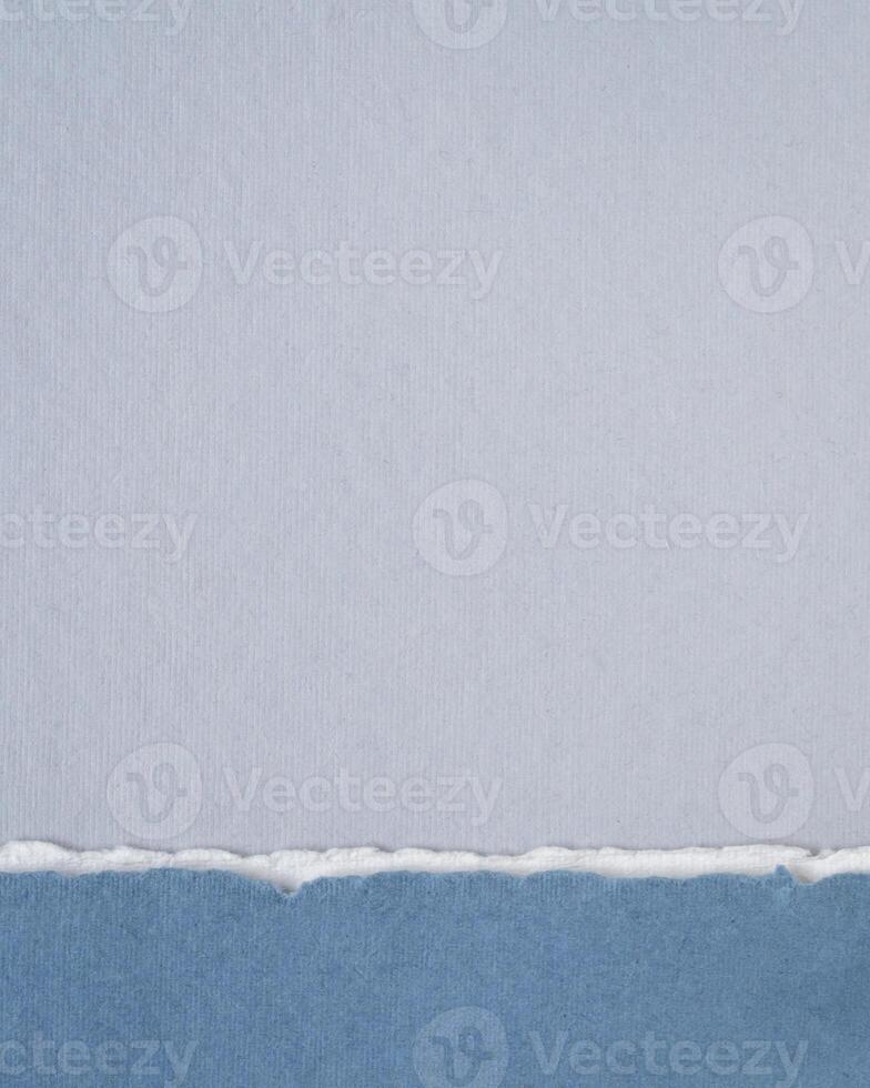 abstract paper landscape in blue pastel tones - collection of handmade rag papers photo