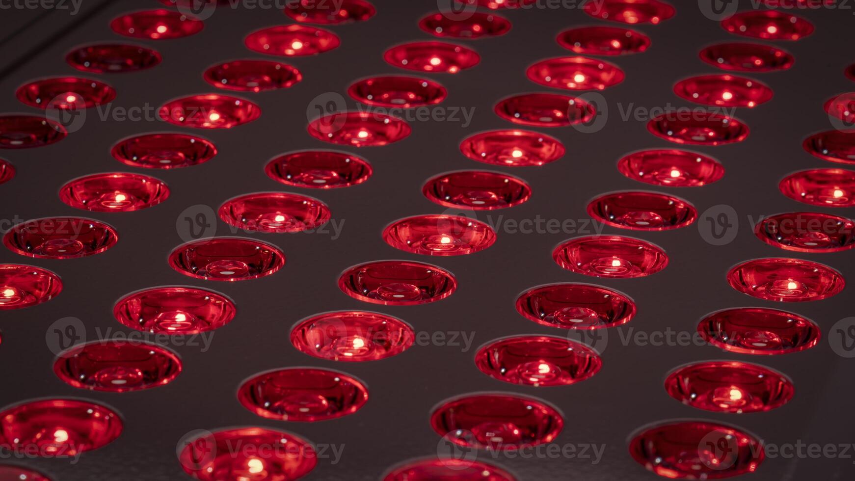 detail of red light therapy panel for skin health, pain relief, recovery and muscle performance and inflammation reduction photo