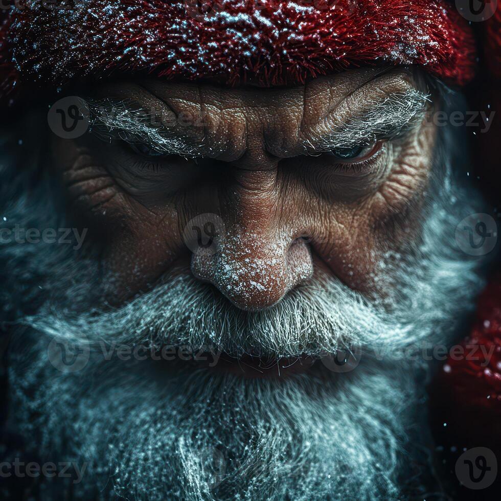 An old man with a beard and a red hat photo