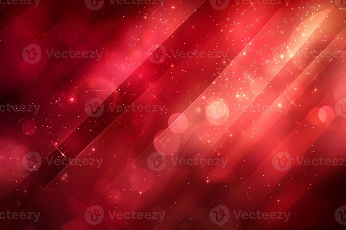 Radiant Red Abstract Design with Sparkling Light Effects for Creative Background photo
