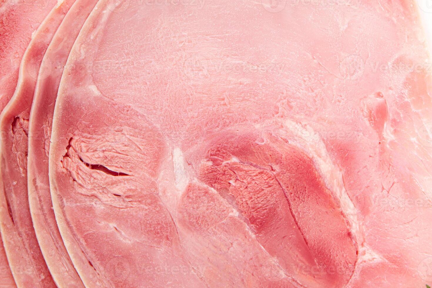Ham slice pork meat fresh tasty food dish delicious gourmet food background on the table rustic food top view copy space photo